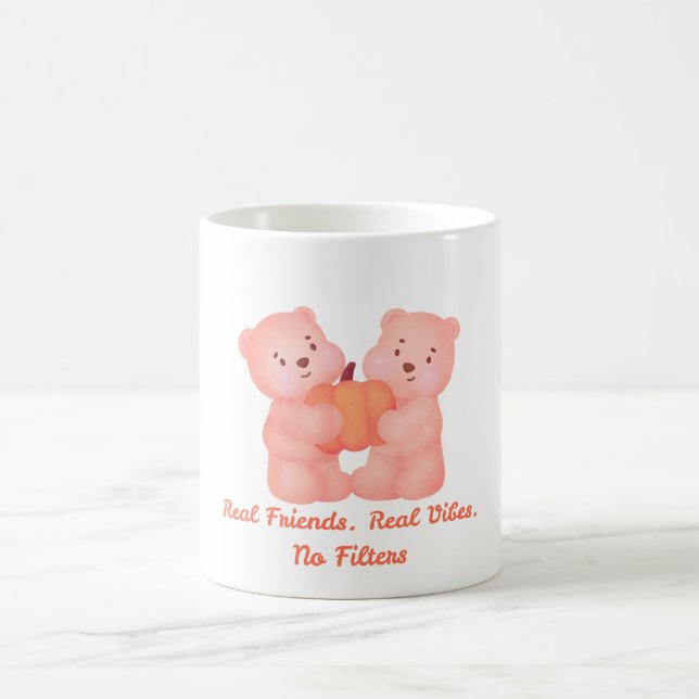 TAZA DE CAFÉ FRIENDSHIP DAY BEST FRIEND, FUNNY BEARS FRIENDS (Centro)