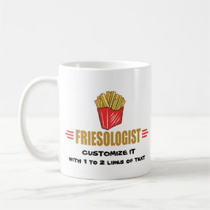 Taza De Café Fries franceses graciosos
