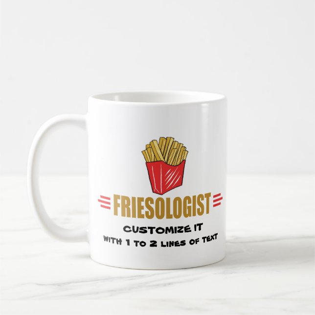Taza De Café Fries franceses graciosos (Izquierda)
