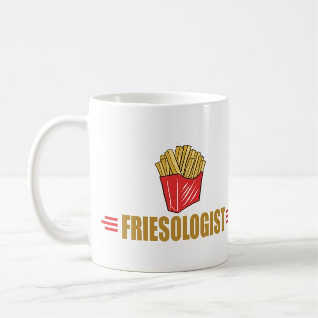 Taza De Café Fries franceses graciosos (Izquierda)