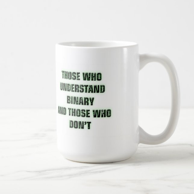 Taza De Café Friki - chiste binario (Derecha)