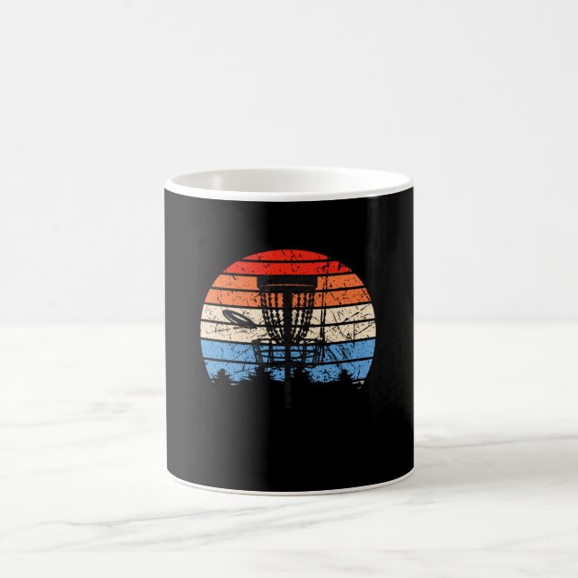 Taza De Café Frisbee Golf Disk Retro (Centro)