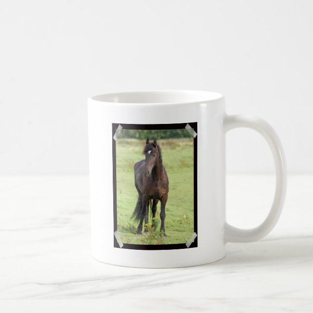 Taza de café frisia dulce del caballo (Derecha)
