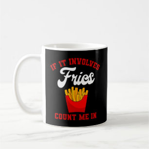 Taza De Café Fritas francesas con patatas fritas