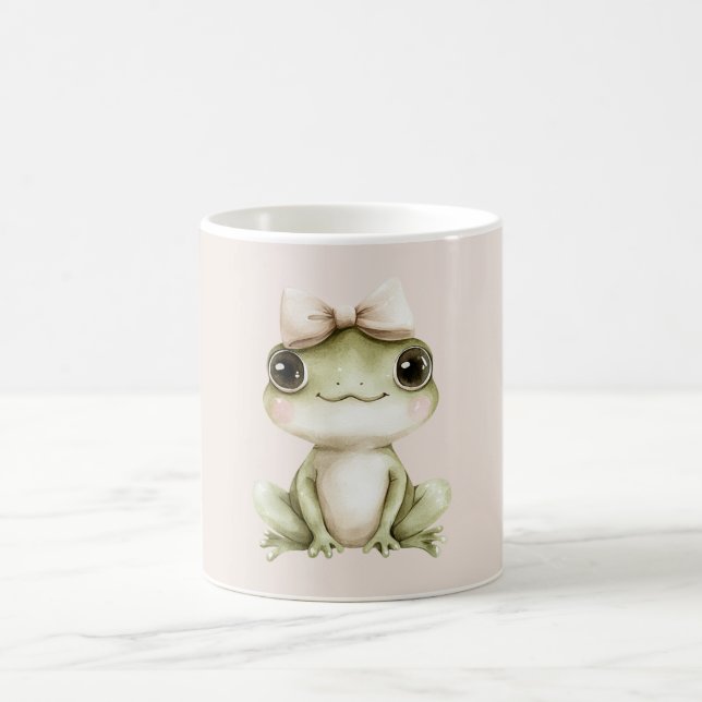 Taza De Café Frog Pink Bow (Centro)