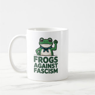 Taza De Café Frogs Against Fascism - Portland Frog Protest, fas