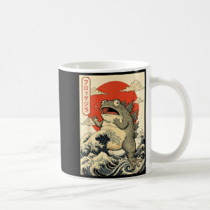 Taza De Café Frogzilla Arte Japonés Funny Frog Meme Hombres Muj