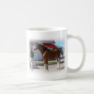 Taza De Café Frontera blanca de Missy de la demostración de