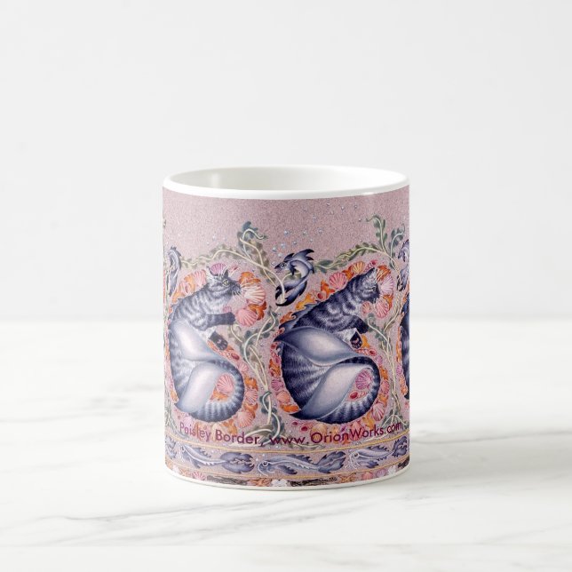 Taza De Café Frontera de Paisley, frontera de Paisley, (Centro)