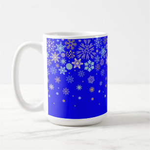 Taza De Café Frontera feliz con copo de nieve