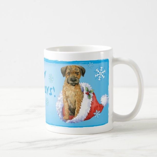 Taza De Café Frontera feliz Terrier de Howliday (Derecha)