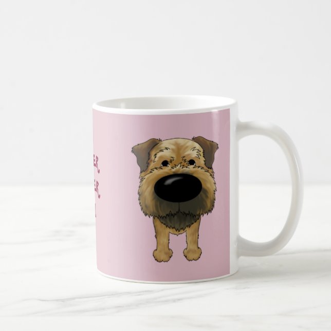 Taza De Café Frontera grande Terrier de la nariz (Derecha)