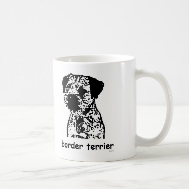Taza De Café Frontera Terrier (Derecha)