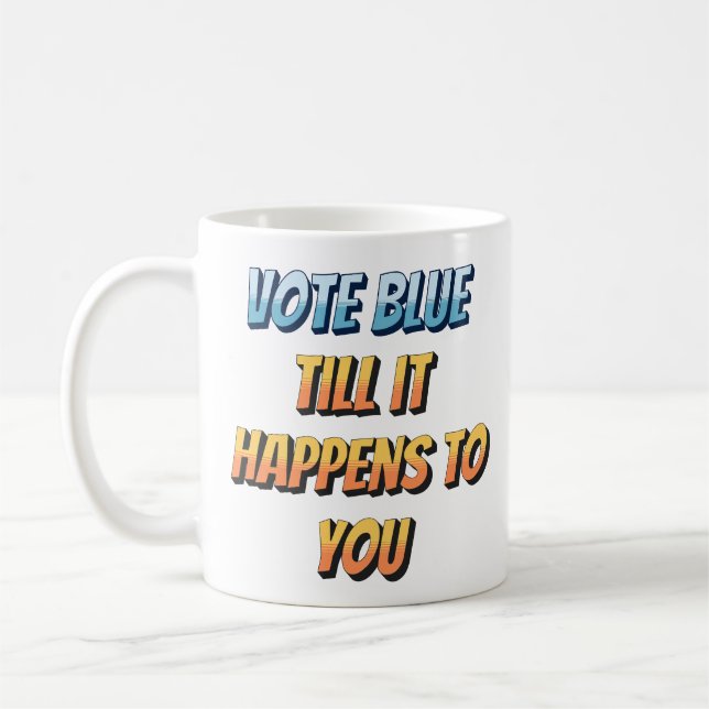 Taza De Café Fronteras anti despertador, anti demócratas y pro  (Izquierda)