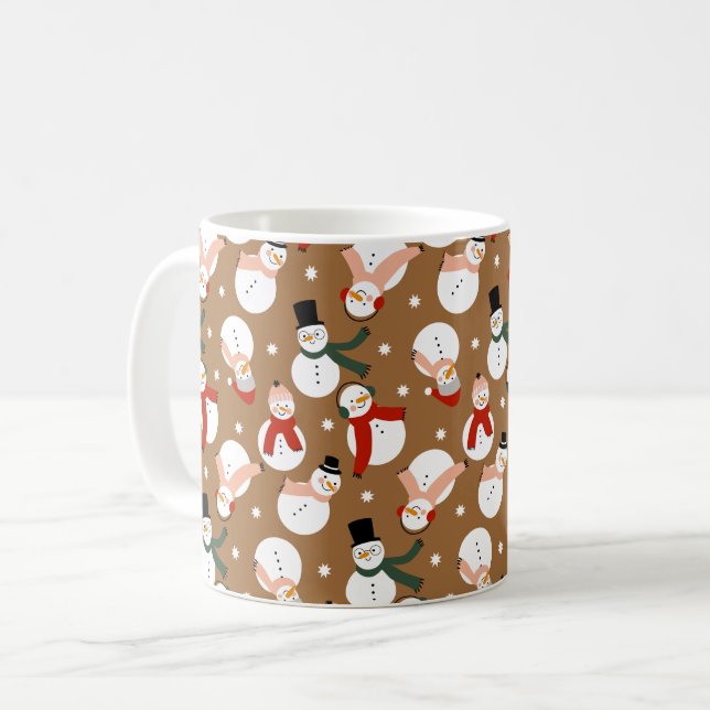 Taza De Café Frosty Merry Snowman Wonderland (Anverso izquierdo)