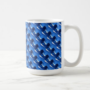 Taza De Café "Frozen Ridge #3 Tiled" ("Arbolado congelado")