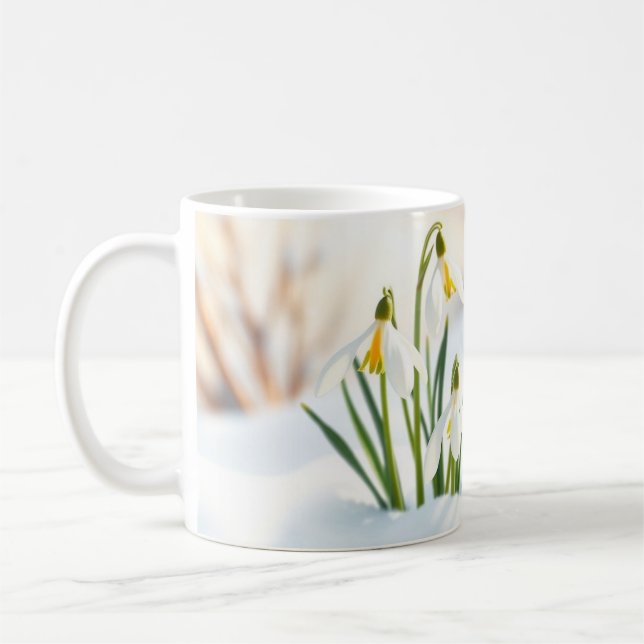 Taza De Café Frühlingserwachen Tasse Schneeglöckchen Krokusse (Izquierda)