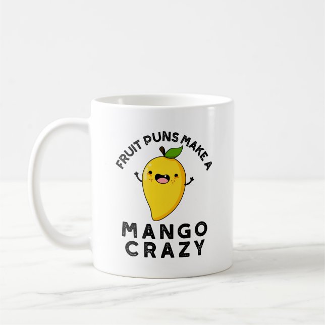 Taza De Café Fruit Punts Hacen Que El Mango Crazy Funny Comida  (Izquierda)