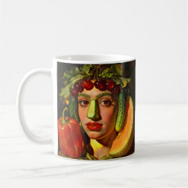 Taza De Café Fruits of Expression – A Surreal Portrait