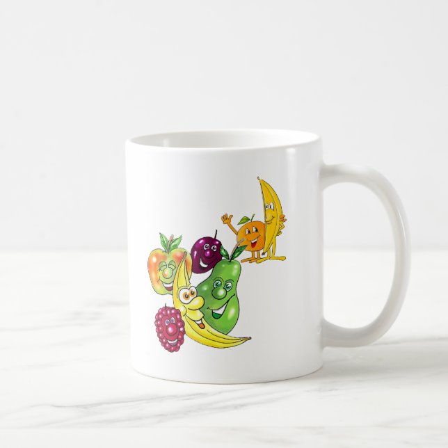 Taza De Café Fruta alimenticia sana (Derecha)