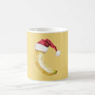 Taza De Café Fruta Amarilla Sombrero Santa Banana