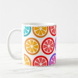 Taza De Café Fruta colorida gruesa de 11 oz. Coffee Tea Mug