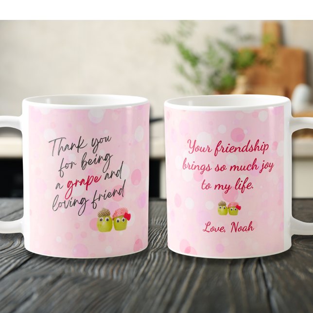 Taza De Café Fruta Cuta Valentines Mug Friendh Para Ella (Subido por el creador)