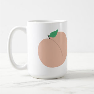 Taza De Café Fruta de melocotón pastel minimalista