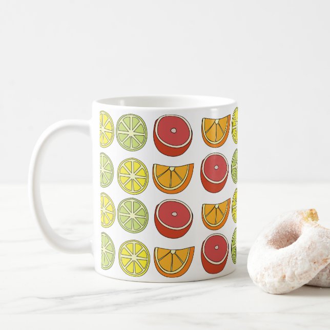 Taza De Café Fruta del cítrico (Con donut)
