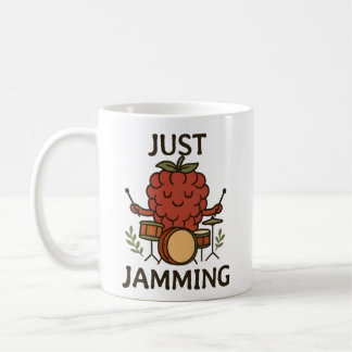 Taza De Café Fruta divertida - Raspberry Just Jamming
