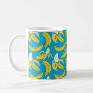 Taza De Café fruta fresca amarilla tropical plátano sin soldadu