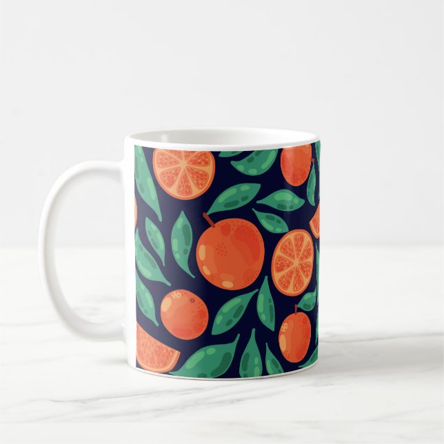 Taza De Café Fruta naranja: inmaculada inmaculada (Izquierda)
