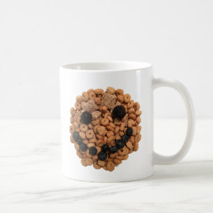 Taza De Café Fruta sonriente y rostro de cereales