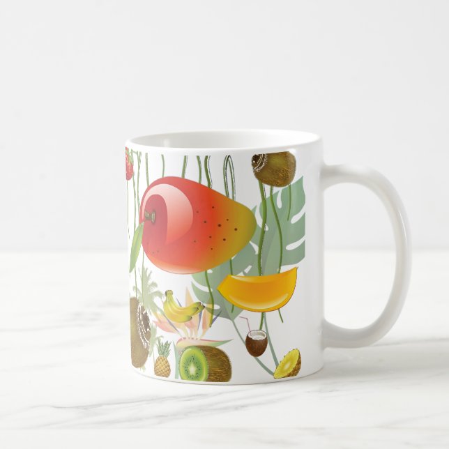 Taza De Café Fruta tropical de verano (Derecha)