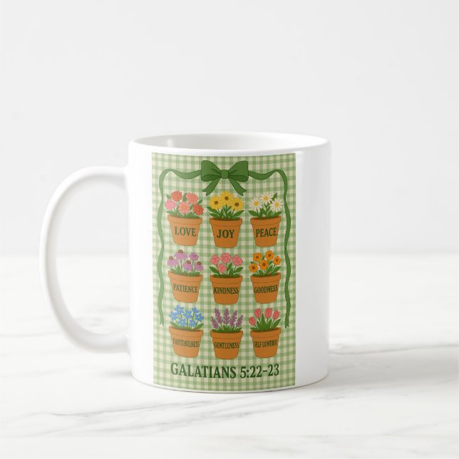 Taza De Café Fruta verde del espíritu (Izquierda)