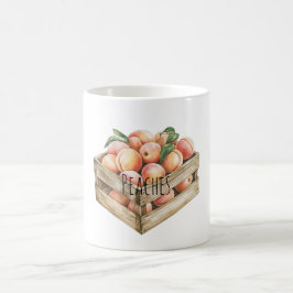 Taza De Café Frutas Melocotones