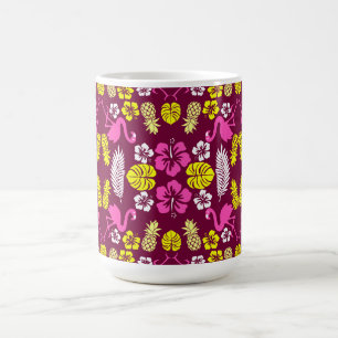 Taza De Café Frutas tropicales florales estampadas