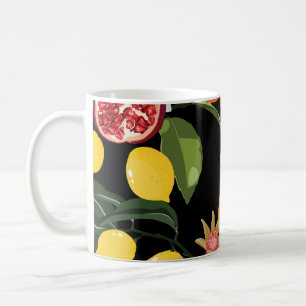Taza De Café Frutas tropicales: fondo exótico sin foco