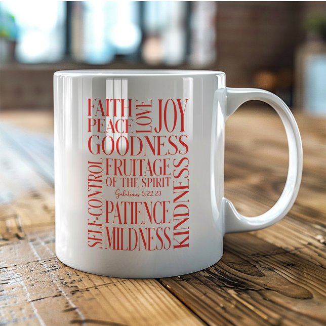 Taza De Café Fruto del Espíritu Gálatas 5 (Subido por el creador)