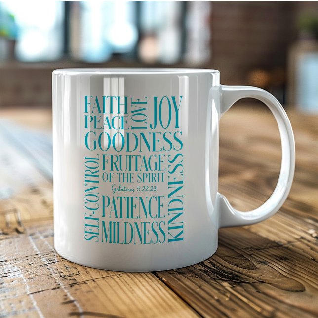 Taza De Café Fruto del Espíritu Gálatas 5 (Subido por el creador)