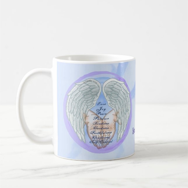 Taza De Café Frutos cristianos del espíritu (Izquierda)