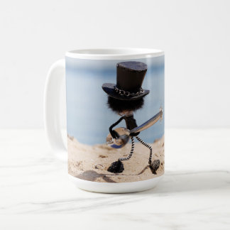 Taza De Café Fubby gitarist met look alike Slash hoed.