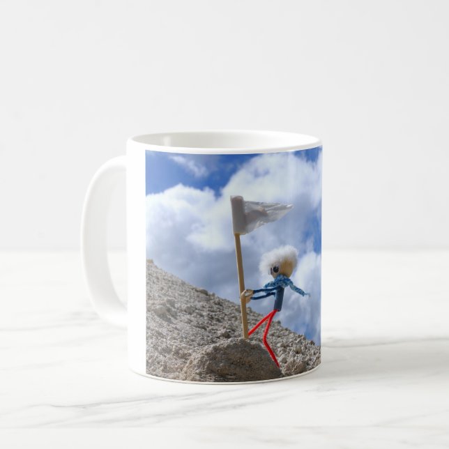 Taza De Café Fubby poppetje die naar de top gaat. (Anverso izquierdo)