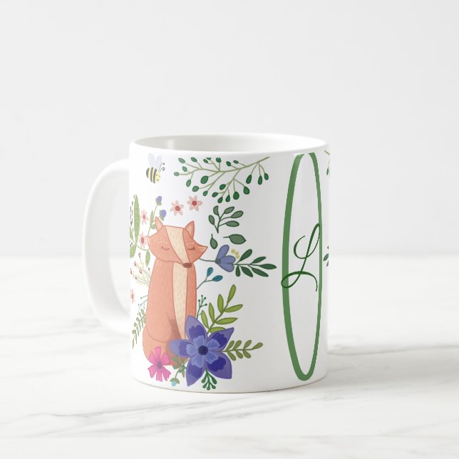 Taza De Café Fuchs im Wald personalisiert  (Anverso izquierdo)