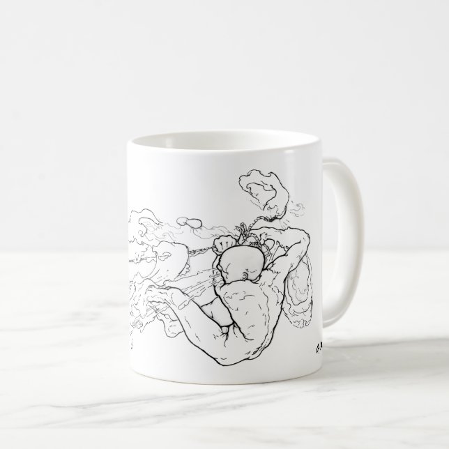 TAZA DE CAFÉ FUE ASÍ. (Anverso derecho)