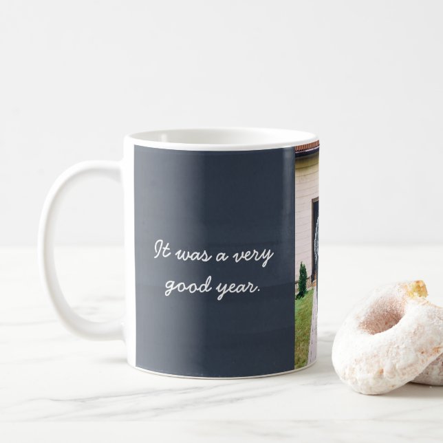Taza De Café Fue una muy buena foto de un personalizado de año (Con donut)