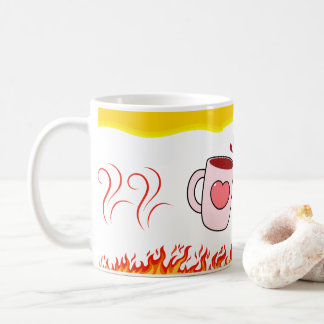 Taza De Café Fuego de amor - Cita romántica para parejas