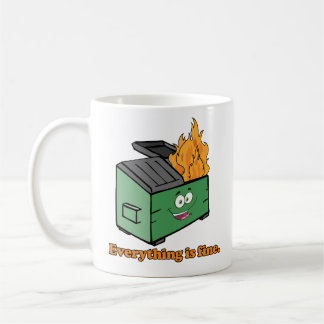 Taza De Café Fuego de basura: Todo está bien