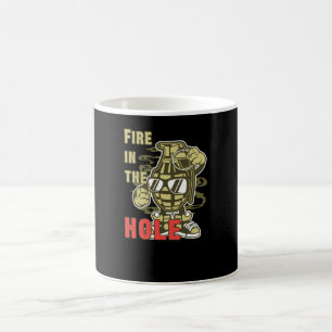 Taza De Café Fuego en el agujero