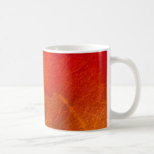 Taza De Café Fuego - Naranja Brillante Rojo Amarillo Arte Abstr